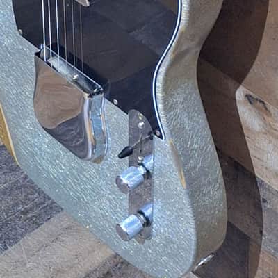 Fender Brad Paisley Road Worn Partscaster Telecaster 2017 - 2019 - Silver Sparkle image 5