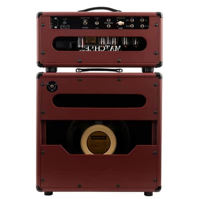 Matchless HC-30 Head & ESS 1x12 Cabinet - Burgundy / Gold Grille image 2