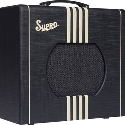 Supro Delta King 10 1x10-inch 5-watt Tube Combo Amp - Black and Cream image 2