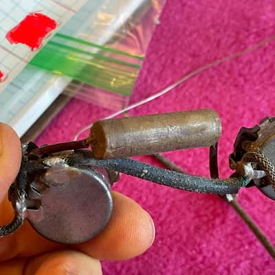 Vintage 1952 Gibson P90 P-90 + IRC wiring harness for Les Paul goldtop jr Junior es-150 es-125 130 135 archtop image 22