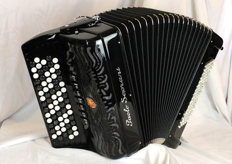 NEW Black Paolo Soprani Internazionale Chromatic Button Accordion C System LMM 72 96 image 1