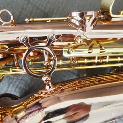 Monique Pro Series Alto Saxophone (SELMER/BUFFET CLONE) 1990s - Copper & Brass image 18