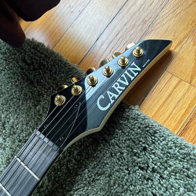 1990s Carvin DC127 Iridescent White Neck Thru Electric Guitar w/ OHSC image 6