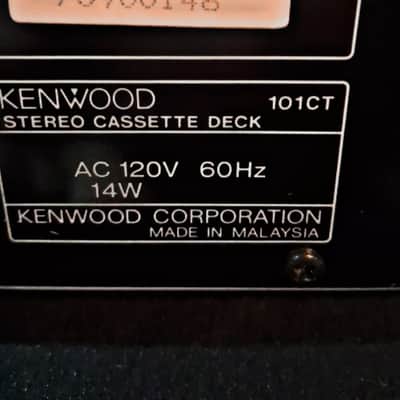 Kenwood CT-101 Stereo Cassette Deck – Vintage Tape Player image 4