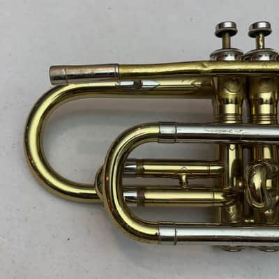 King / H.N. White Cleveland Superior Cornet— Early 1960s — Very Good, Case & Brushes image 8