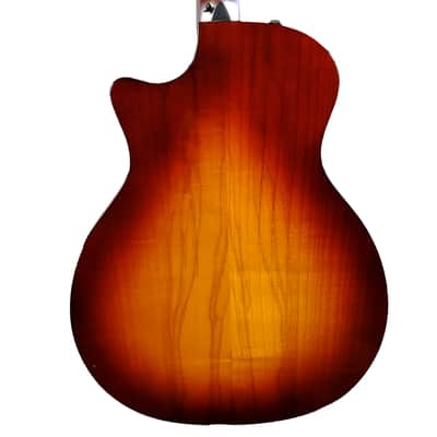 Used Taylor 424ce Deluxe Urban Ash Limited Acoustic-Electric Guitar - Western Sunburst image 2