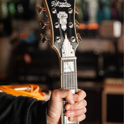 D'Angelico Deluxe Atlantic Single Cutaway HH with Stoptail 2021 - Vintage Sunburst image 2