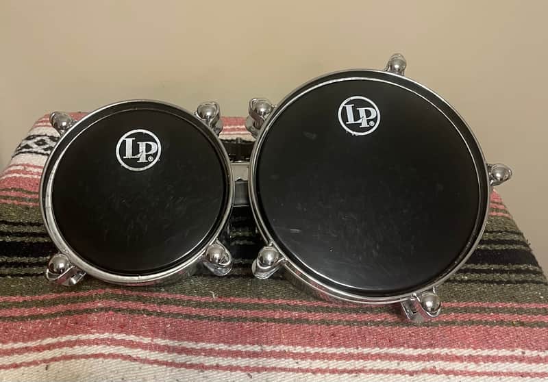 Latin Percussion LP845-K Mini 6/8" Timbale Set with Mount 2010s - Chrome over Steel image 1