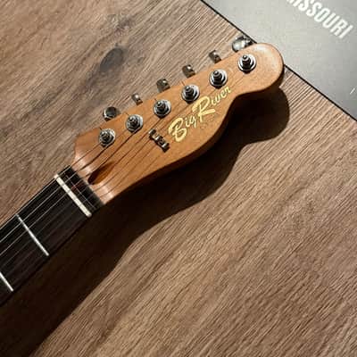 Big River “Moses” T-Style • Aged Butterscotch Nitro • Roasted Maple/Rosewood • A5 Vintage Pickups image 7