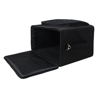 STRB-616B | Portable 6U Soft Rack Bag Case w/ 14" Rackable Depth, Plywood Frame, Padded Nylon, Shoulder Strap, Accessory Pocket image 5
