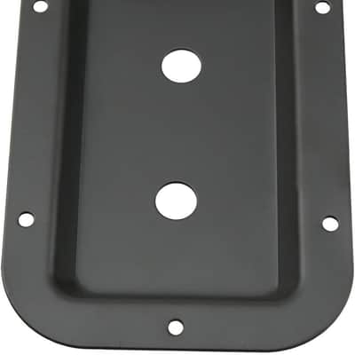 Black Metal Dual 1/4 Inch Jack Plate with Mounting Screws for Guitar Speaker Cabinet, Double 1/4" Jack Board for Guitar or PA Speakers image 3