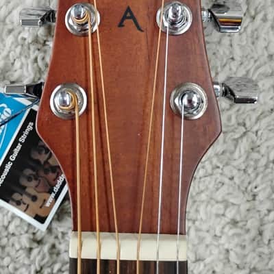 Luna Wabi Sabi Dreadnought Satin Finish Solid Spruce Top Acoustic Guitar image 5