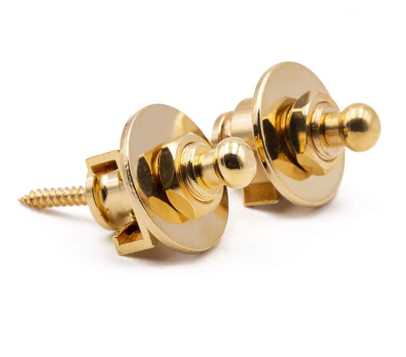 Tone Ninja Classic Schaller-style Straplock, pair (2), Gold image 1