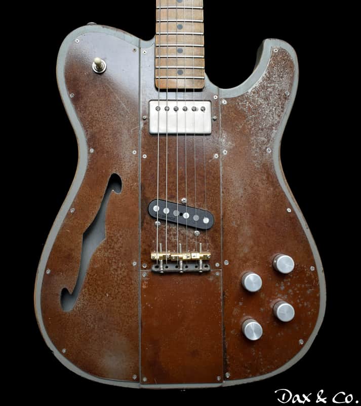 Dax&Co. Ironhorse Deluxe 2022 Grey/Rust patina Guitar W/ Hardshell Case & COA! image 1