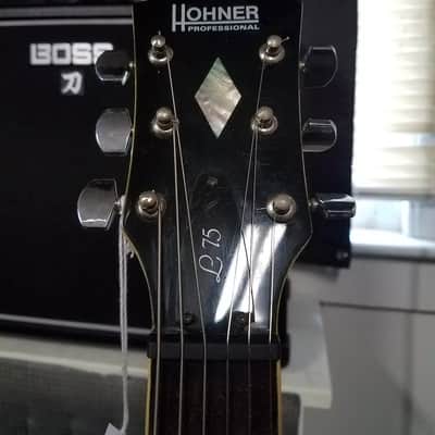HOHNER L-75 PROFESSIONAL (LES PAUL COPY)-Black image 5