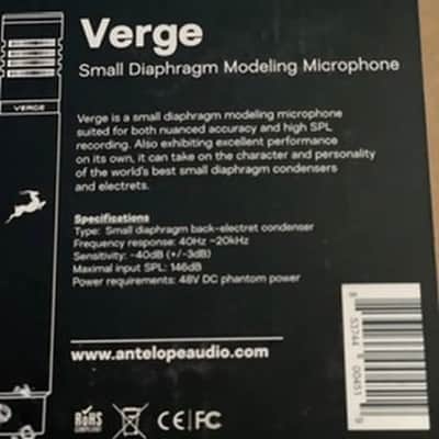 Antelope Audio Verge Small Diaphragm Modeling Condenser Microphone Black image 5