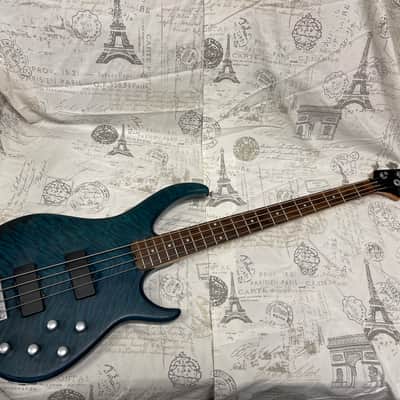 Peavey Fury IV 2001 4-String Turquoise Factory Active Electronics Lightweight Funk Master! image 4