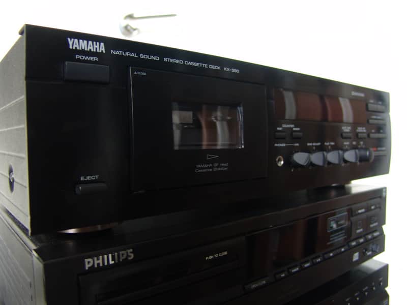 Yamaha KX-390 Stereo Cassette Deck Tapedeck Kassettendeck image 1