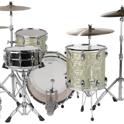 Ludwig *Pre-Order* Legacy Mahogany Olive Pearl Fab Set Kit 14x22_9x13_16x16 Drums Shell Pack | Made in the USA | Special Order | Authorized Dealer image 4