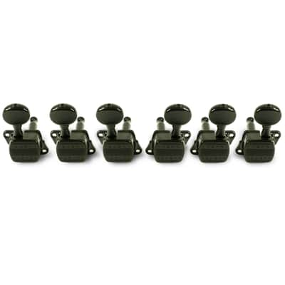 Kluson Plus Series 3 Per Side Tuning Machines Black Upgrade for your Epiphone and Squier Guitar