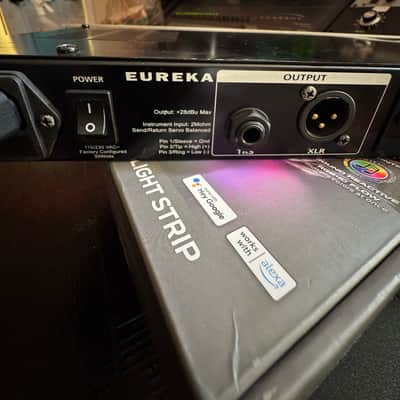 *Modified PreSonus Eureka Channel Strip 2010s - Silver w Burr Brown O Amps & Custom VU Meter Blue LED Backlight image 6
