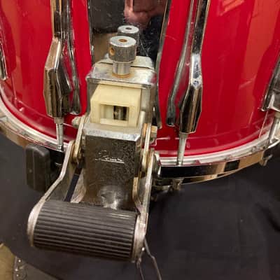 Pearl - 10x14" Maple 12-lug Marching Snare Drum 1980's - Red Wrap image 10