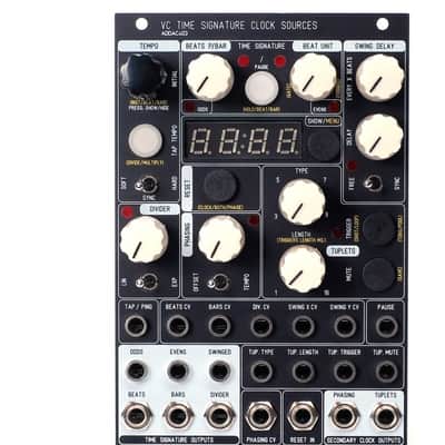 ADDAC System ADDAC403 VC Time Signature Clock Sources 2021 Black image 1