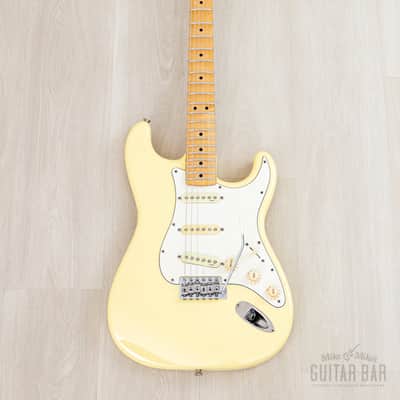 1994 Fender Custom Edition Yngwie Malmsteen Stratocaster ST72-140YM Yellow White w/ Dimarzio & Tweed Case, Japan MIJ image 2