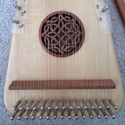 Unicorn Strings "Renaissance" 30-String Bowed Psaltery- Complete Kit w/ Birch Case image 6