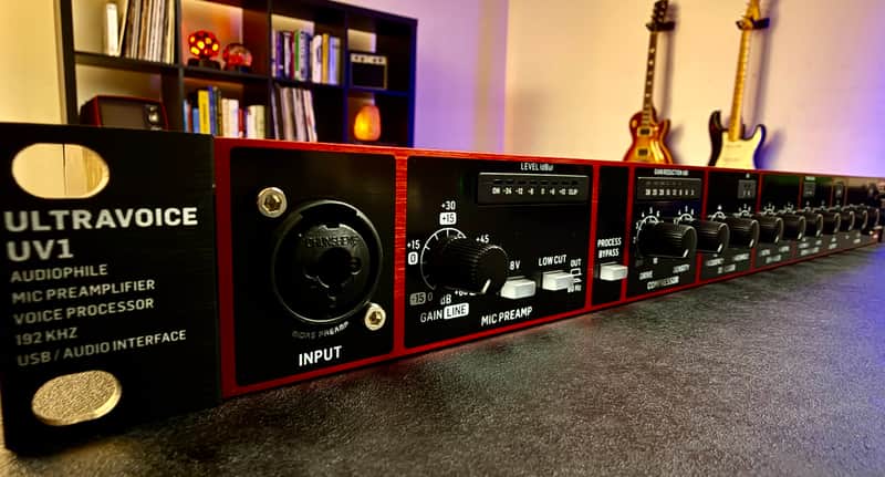 Behringer Midas Ultravoice UV-1 Mic Preamp Channel Strip USB Audio Interface Studio Podcast image 1