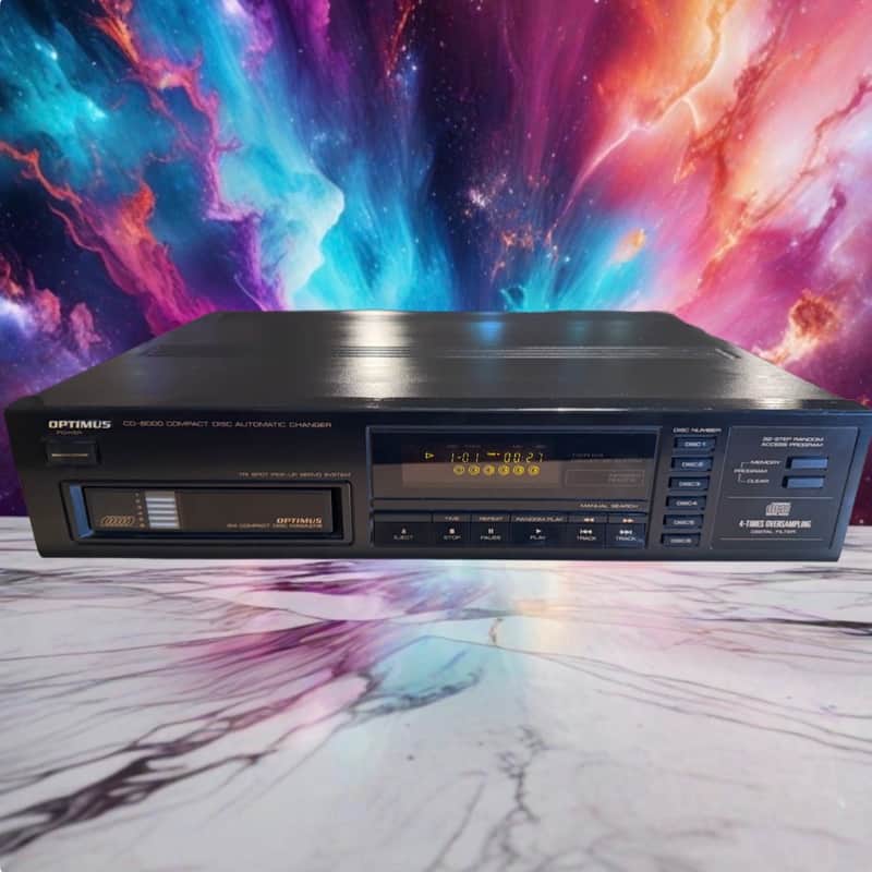Optimus CD-8000 6 Disc Cartridge Cd Player Radio Shack Near Mint Serviced Rare🎶 image 1