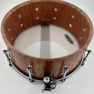 AZ Custom Drums Bubinga Stave 6.5x14 Snare Drum 2008 image 3