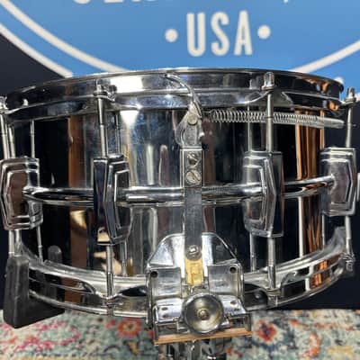 Ludwig - 6.5x14" No. 411 Super Sensitive Snare Drum 1976-1977 image 4