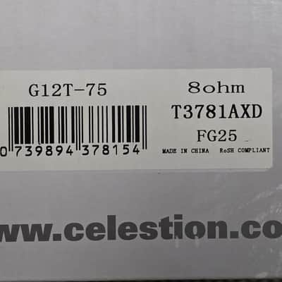 Celestion G12T 75-Watt 8-Ohm Speaker (already broken-in) image 8