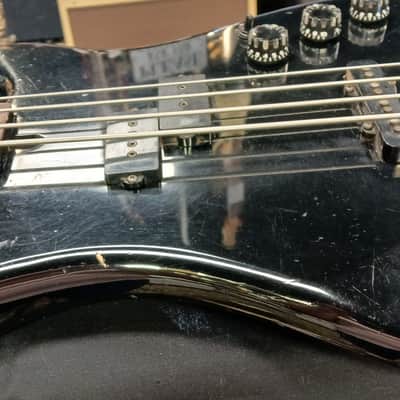 Electra Phoenix 4 string bass 1980's - Gloss black image 2