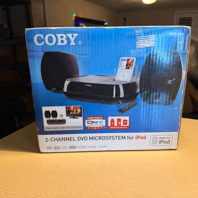 Coby DVD-468 2 Channel DVD Microsystem With iPod Dock Extremely Rare Brand New🔥 image 4