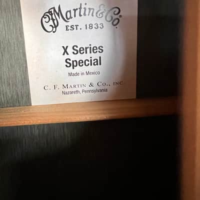 Martin X Series Special Acoustic-Electric Guitar like new DX2E (used) image 4