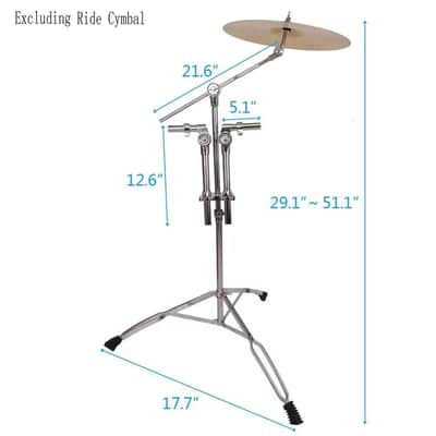 Cymbal Boom Mount Arm Double Tom Drum Stand for Drum Kit image 9