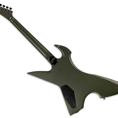 ESP LTD MAX-200-RPR Max Cavalera Guitar Military Green Satin image 2