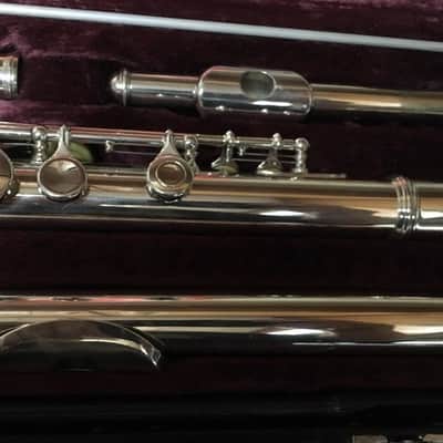 Artley Model 5-0 Flute-Solid Silver Head W/ 15P Piccolo & Case, CLEAN!! image 2