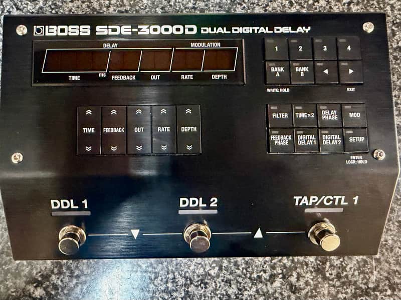 Boss SDE-3000D Dual Digital Delay 2023 - Present - Black image 1