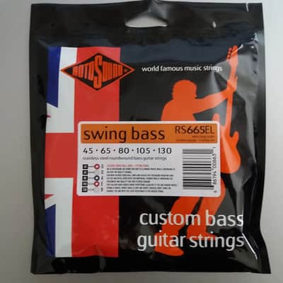 Rotosound RS665LC Swing Bass 66 Stainless Steel 5-String Bass Strings - Stainless Steel - NEW! image 1