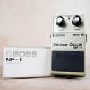 Boss NF-1 Noise Gate (Black Label) Gray 1980s Vintage Made in Japan ACA w/ Box, Manual