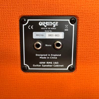 Orange PPC112 60-Watt 1x12" Guitar Cabinet 2023 - Orange image 9