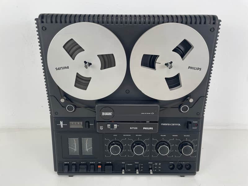 Philips - N7125 - 3-Head - Reel-to-Reel - Serviced (Tested/New Belts) image 1