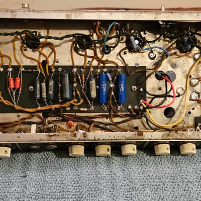 Fender Tremolux 6G9-A 30-Watt Guitar Amp head 1960 - 1963 - Blonde image 6