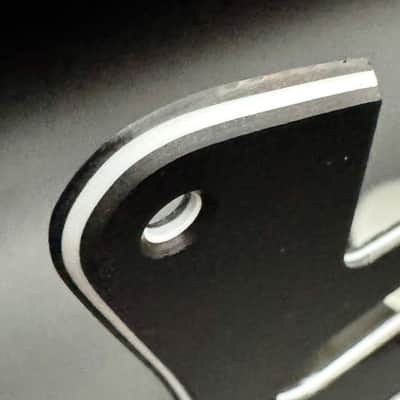 USA MADE Fender Stratocaster Black 3 Ply 8 Hole Pre-CBS Pickguard Set with Backplate and Aged Screws Eric Clapton Eric Johnson SRV image 2