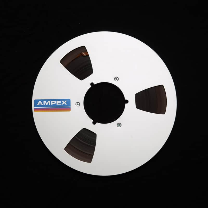 Ampex 10.5" aluminum metal reel, loaded with 1/4" tape image 1