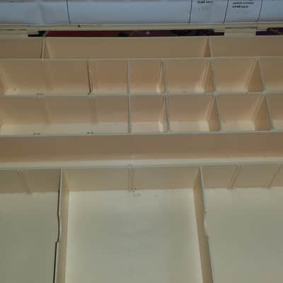 Gibson vintage guitar parts box late 60's/70's brown and cream image 6