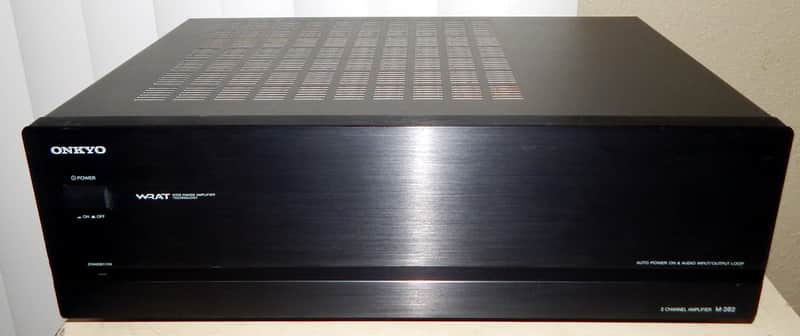 Onkyo M-282 stereo power amplifier image 1